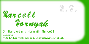 marcell hornyak business card